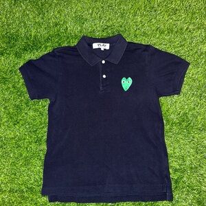 Comme des Garcons PLAY polo shirt heart kids size large